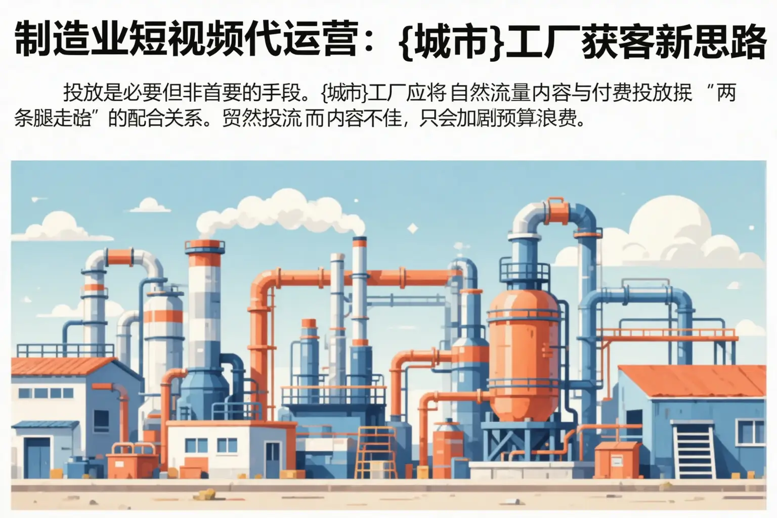 制造业短视频代运营：敖汉旗工厂获客新思路